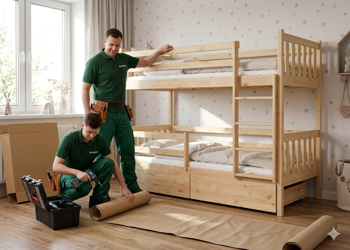 Profesjonalny montaż mebli w pokoju dziecięcym
